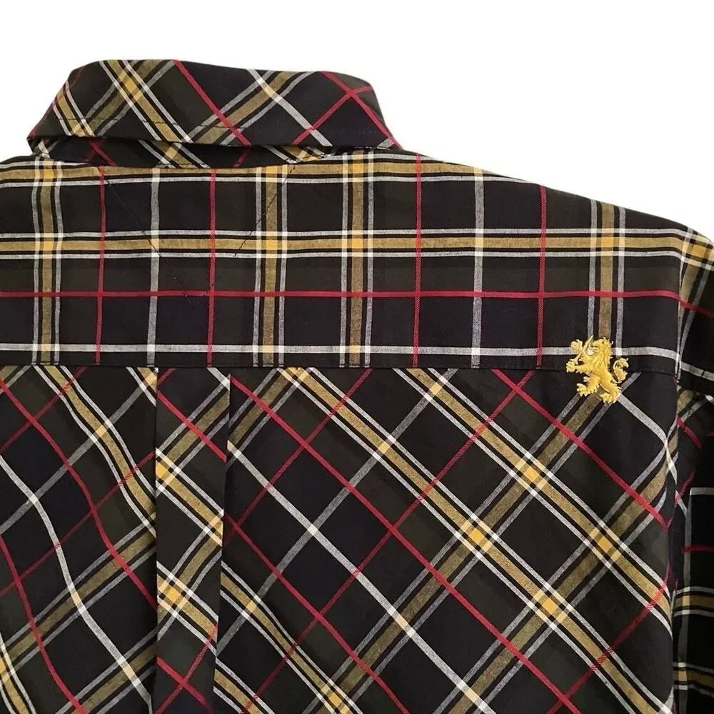Y2K Tommy‎ Hilfiger Button Up Plaid Shirt Boys L Preppy Vintage
